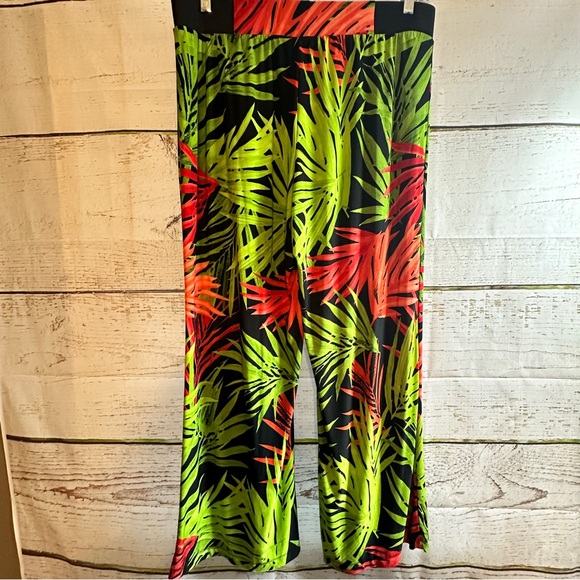 INC International Concepts Palazzo Cruise Pants Slinky Stretch Wide Leg Size 0X - Picture 2 of 10